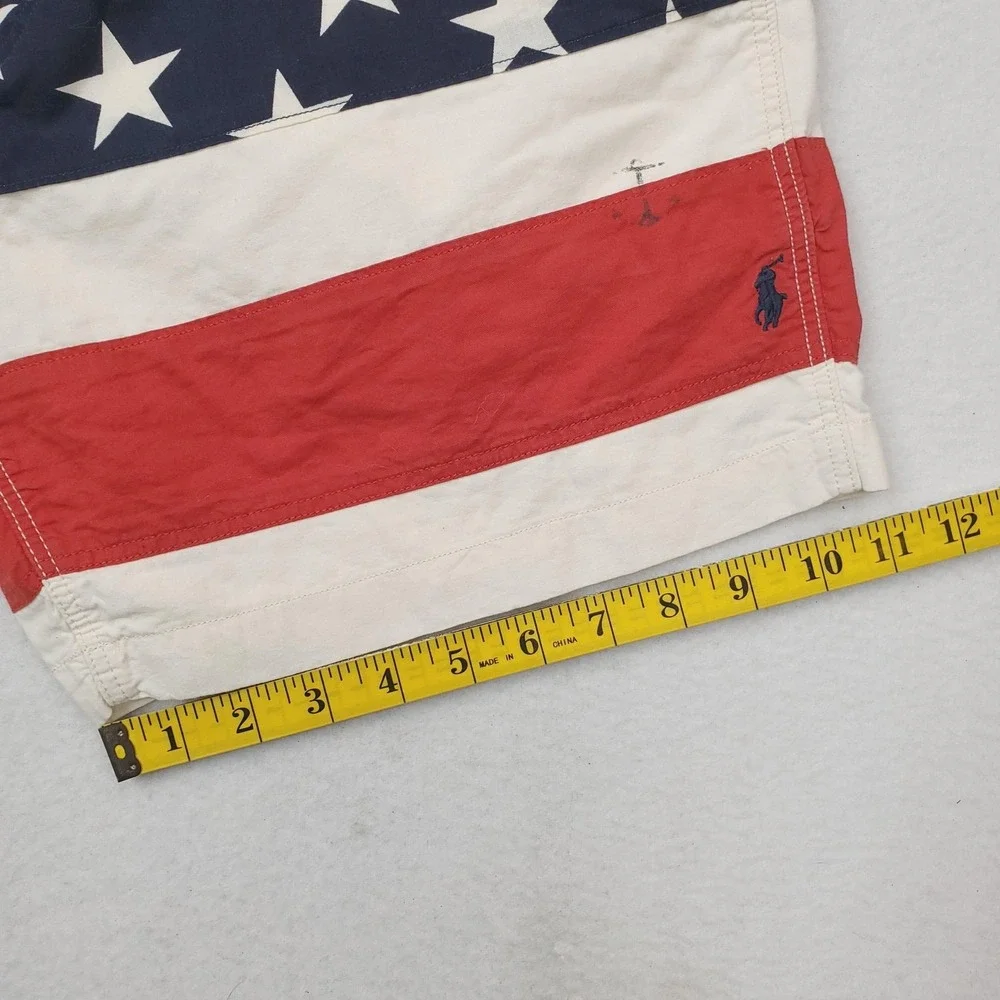 Polo Ralph Lauren Shorts Mens‎ XL American Flag Stars Stripes USA Patriotic